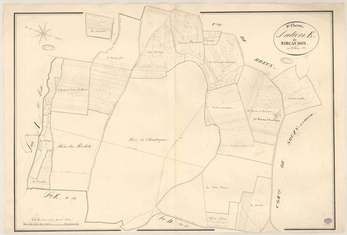 SAINT-CHERON. - Section E : Mirgaudon, 1ère feuille. 