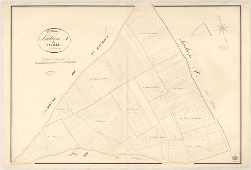 SAINT-CHERON. - Section A : Bâville, 3e feuille. 