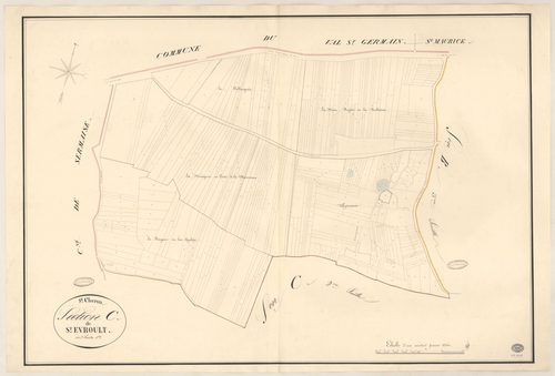 SAINT-CHERON. - Section C : Saint-Evroult, 1ère feuille. 