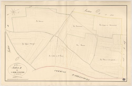 SAINT-CYR-LA-RIVIERE. - Section D : Orme Panetier (l'), 1ère feuille. 