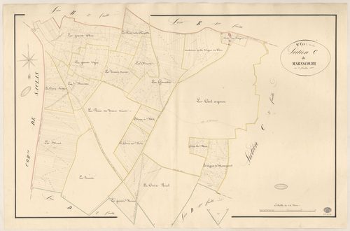 SAINT-CYR-LA-RIVIERE. - Section C : Marancourt, 1ère feuille. 