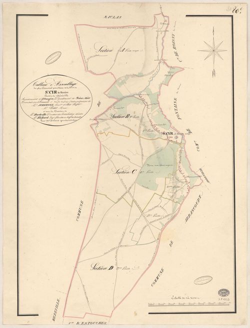 SAINT-CYR-LA-RIVIERE. - Plan d'assemblage. 