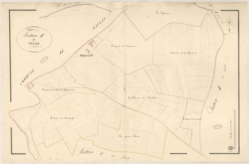 SAINT-CYR-LA-RIVIERE. - Section B : Village (le), 2e feuille. 