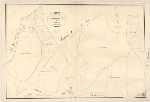 SAINT-CYR-SOUS-DOURDAN. - Section C : Loges (les), 2e feuille. 