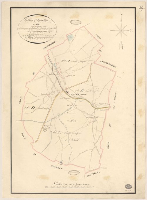SAINT-CYR-SOUS-DOURDAN. - Plan d'assemblage. 