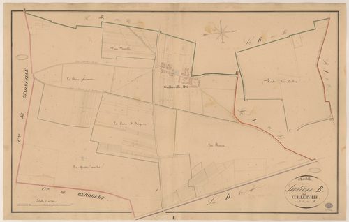 SAINT-ESCOBILLE. - Section B : Guillerville, 2e feuille. 