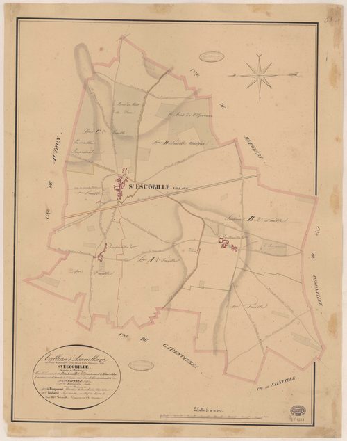 SAINT-ESCOBILLE. - Plan d'assemblage. 