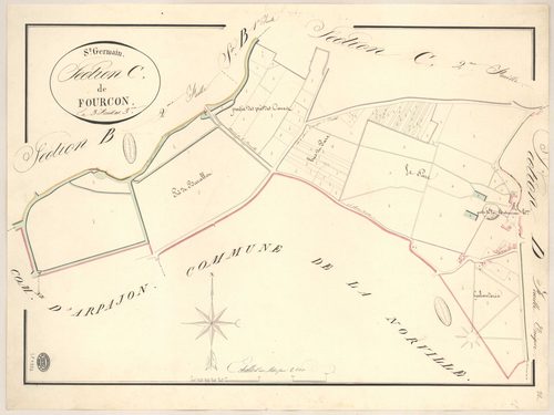 SAINT-GERMAIN-LES-ARPAJON. - Section C : Fourcon, 3e feuille. 