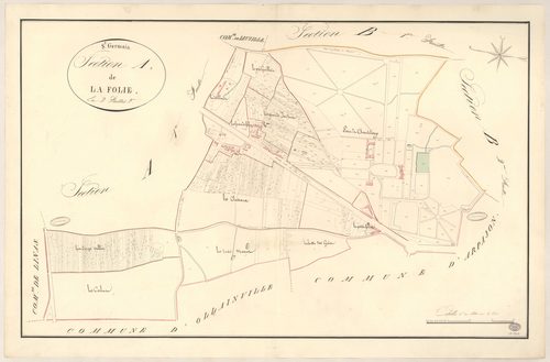 SAINT-GERMAIN-LES-ARPAJON. - Section A : Folie (la), 2e feuille. 