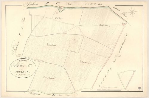 SAINT-GERMAIN-LES-ARPAJON. - Section C : Fourcon, 1ère feuille. 