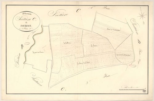 SAINT-GERMAIN-LES-ARPAJON. - Section C : Fourcon, 2e feuille. 