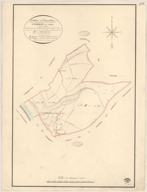 SAINT-GERMAIN-LES-CORBEIL. - Plan d'assemblage. 