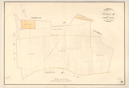 SAINT-HILAIRE. - Section B : Champ Rond (le), 1ère feuille. 