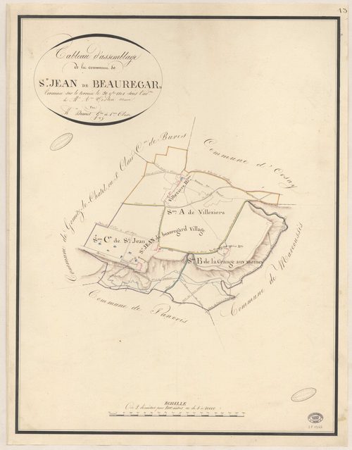 SAINT-JEAN-DE-BEAUREGARD. - Plan d'assemblage. 