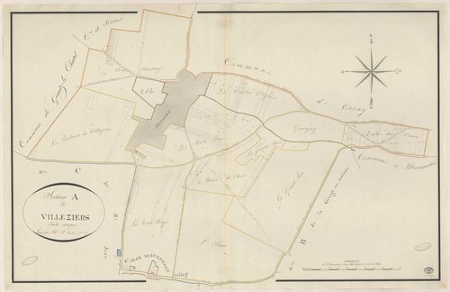 SAINT-JEAN-DE-BEAUREGARD. - Section A : Villeziers, 1ère feuille. 
