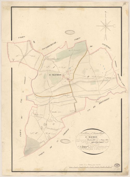 SAINT-MAURICE-MONTCOURONNE. - Plan d'assemblage. 