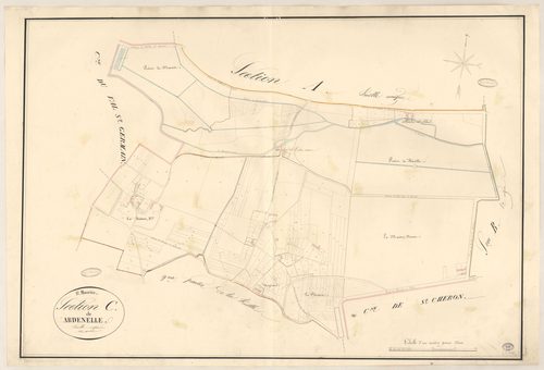 SAINT-MAURICE-MONTCOURONNE. - Section C : Ardenelle, 1ère feuille. 