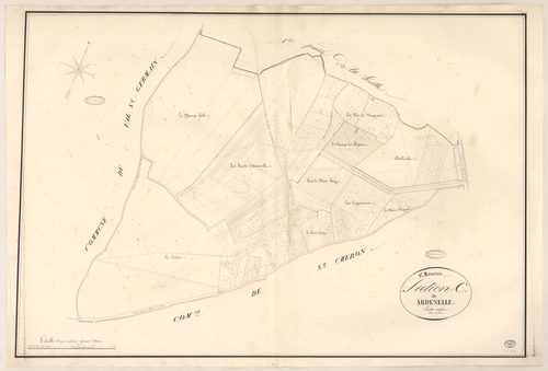 SAINT-MAURICE-MONTCOURONNE. - Section C : Ardenelle, 2e feuille. 