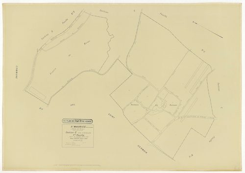 Plans minutes de conservation : SAINT-MAURICE-MONTCOURONNE : tableau d'assemblage, ech. 1/10000 (1954), sections A1, A2, A3, A4, B1, B2, C1, C3, C4, C5, C6, ech. 1/1250 (1934), sections A, B, C, D, E, F, G1, G2, H1, H2, ech. 1/2000 (1954), NB, papier, 105