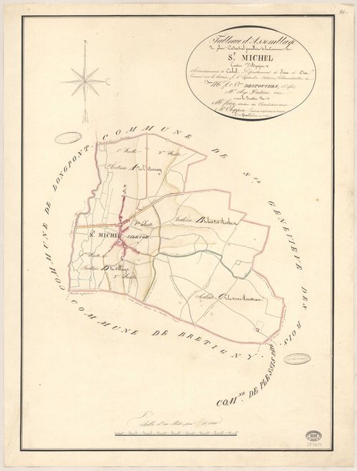 SAINT-MICHEL-SUR-ORGE. - Plan d'assemblage. 