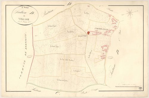 SAINT-MICHEL-SUR-ORGE. - Section D : Village (le), 3e feuille. 