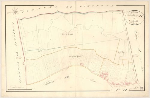 SAINT-MICHEL-SUR-ORGE. - Section D : Village (le), 1ère feuille. 