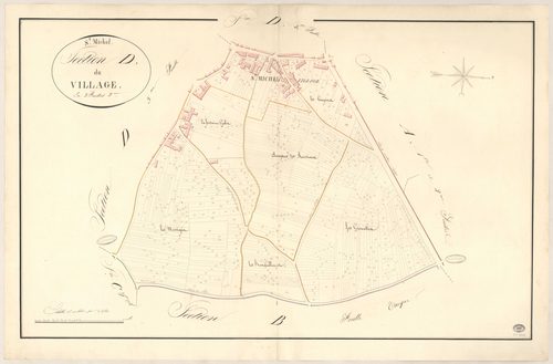SAINT-MICHEL-SUR-ORGE. - Section D : Village (le), 2e feuille. 
