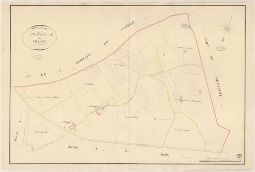 SAINT-PIERRE-DU-PERRAY. - Section A : Village (le), 1ère feuille. 