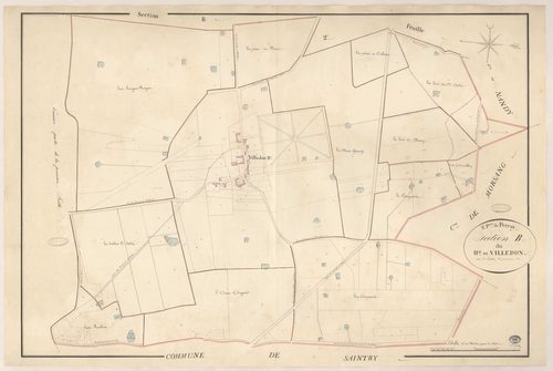 SAINT-PIERRE-DU-PERRAY. - Section B : Hameau de Villedon, 2e feuille. 