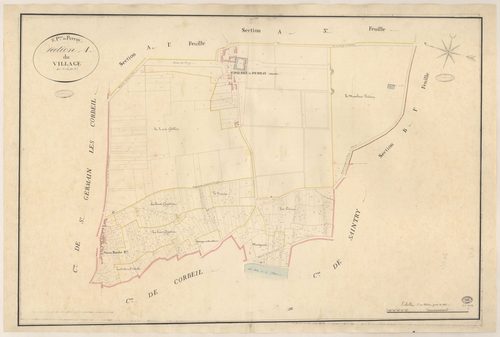 SAINT-PIERRE-DU-PERRAY. - Section A : Village (le), 2e feuille. 