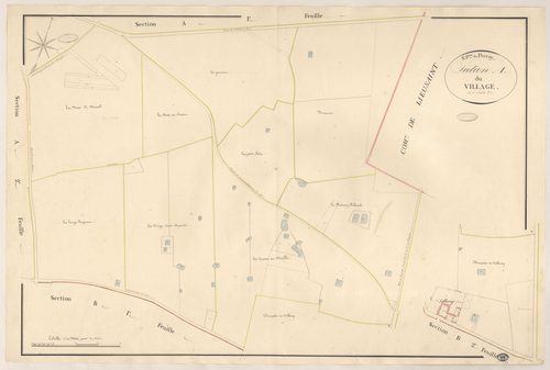SAINT-PIERRE-DU-PERRAY. - Section A : Village (le), 3e feuille. 