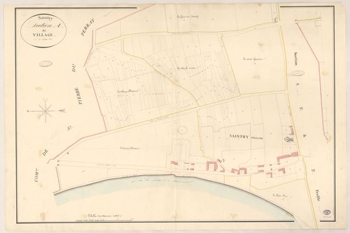 SAINTRY-SUR-SEINE. - Section A : Village (le), 1ère feuille. 