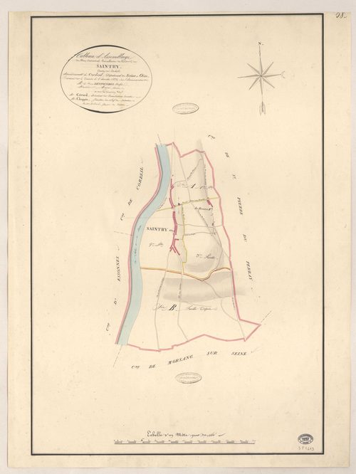 SAINTRY-SUR-SEINE. - Plan d'assemblage. 