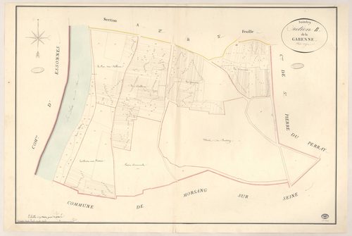 SAINTRY-SUR-SEINE. - Section B : Garenne (la). 