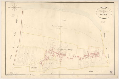 SAINTRY-SUR-SEINE. - Section A : Village (le), 2e feuille. 