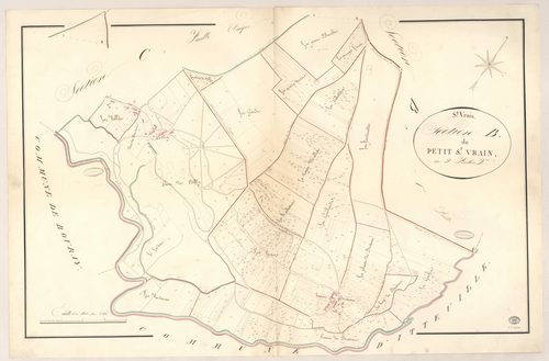 SAINT-VRAIN. - Section B : Petit Saint-Vrain (le), 2e feuille. 