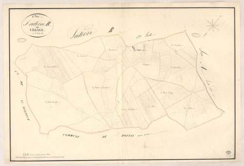 SAINT-YON. - Section B : Village (le), 2e feuille. 