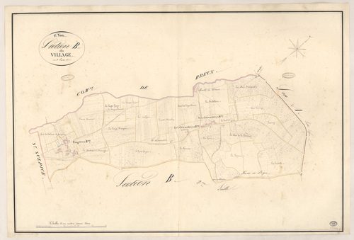 SAINT-YON. - Section B : Village (le), 1ère feuille. 