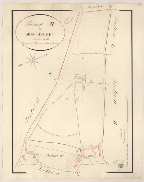 SAULX-LES-CHARTREUX. - Section M : Monthuchet. 