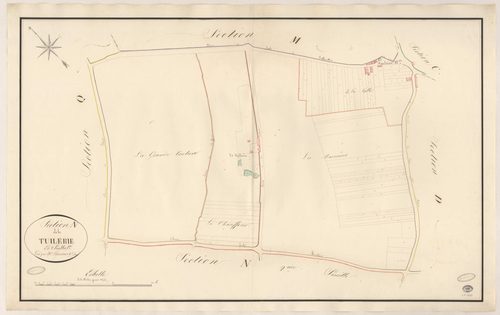 SAULX-LES-CHARTREUX. - Section N : Tuilerie (la), 1ère feuille. 