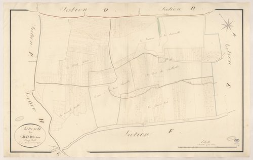 SAULX-LES-CHARTREUX. - Section O : Grands Bois (les). 