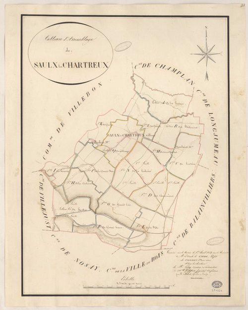SAULX-LES-CHARTREUX. - Plan d'assemblage. 