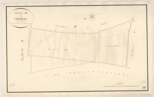 SAULX-LES-CHARTREUX. - Section D : Camomênes (les), 2e feuille. 