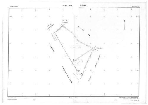 SAVIGNY-SUR-ORGE. - Partie ancienne de la section AB de Morsang-sur-Orge acquise pour 1961 : plans de la section AB, section AC ; partie ancienne de la section AB d'Epinay-sur-Orge renouvelé en 1957 acquise pour 1962 : plans de la section AD, section AE ;