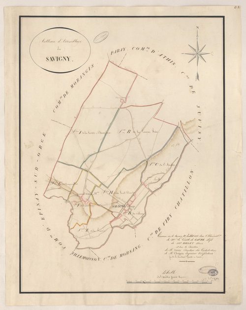 SAVIGNY-SUR-ORGE. - Plan d'assemblage. 