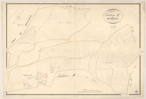 SERMAISE. - Section E : Mondétour, 3e feuille. 