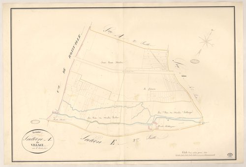 SERMAISE. - Section A : Village (le), 3e feuille. 