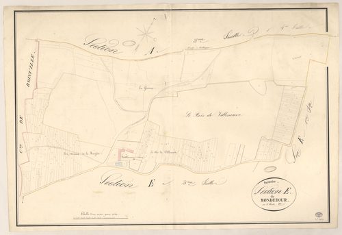 SERMAISE. - Section E : Mondétour, 2e feuille. 