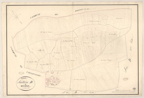SERMAISE. - Section D : Montflix, 2e feuille. 