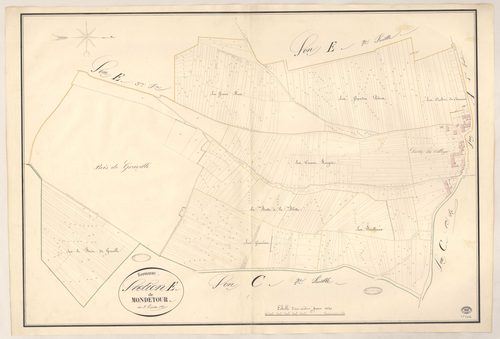 SERMAISE. - Section E : Mondétour, 1ère feuille. 